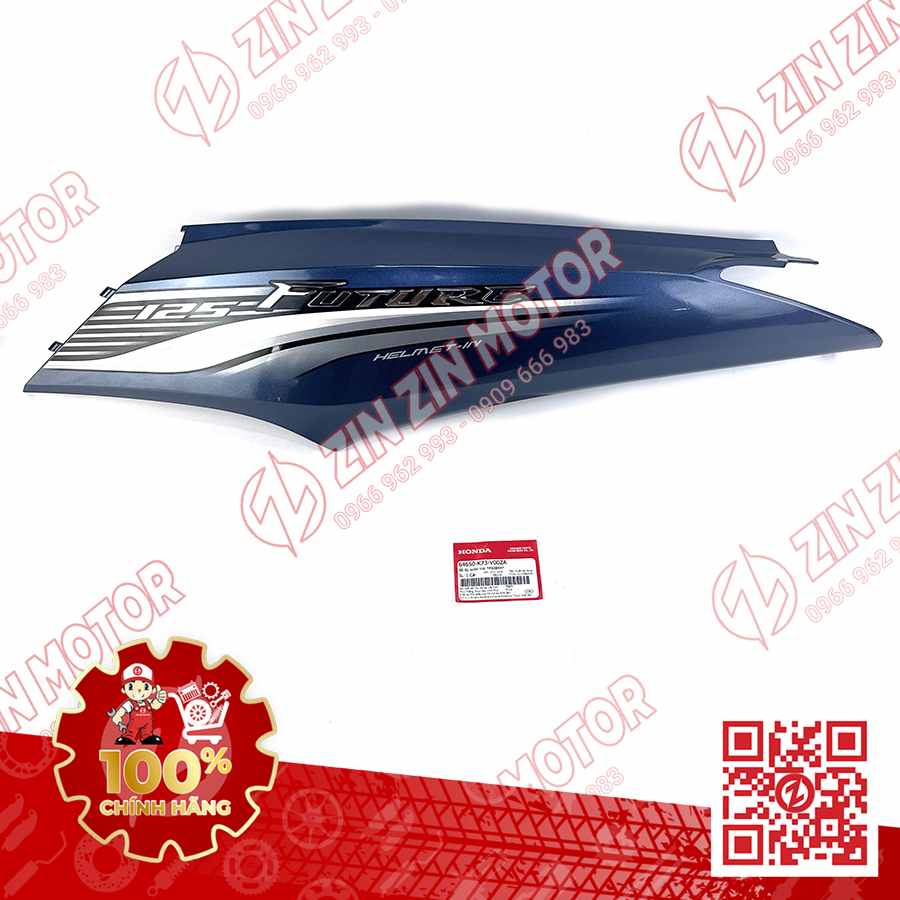 BỤNG SAU TRÁI, ỐP SƯỜN FUTURE 125 MẬP, FUTURE 125 FI 2016 2017 XANH XÁM 64650-K73-V00ZA