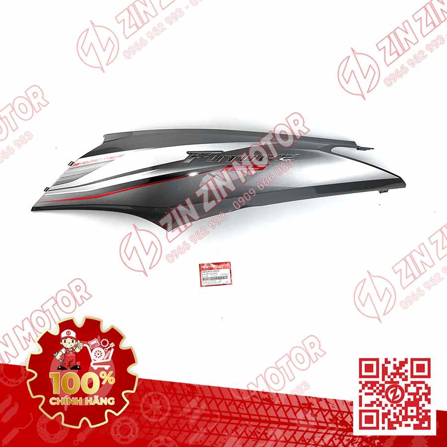 BỤNG SAU TRÁI, ỐP SƯỜN FUTURE 125 MẬP, FUTURE BXC 2014 2015 XÁM ĐẬM 64650-KYZ-V90ZA