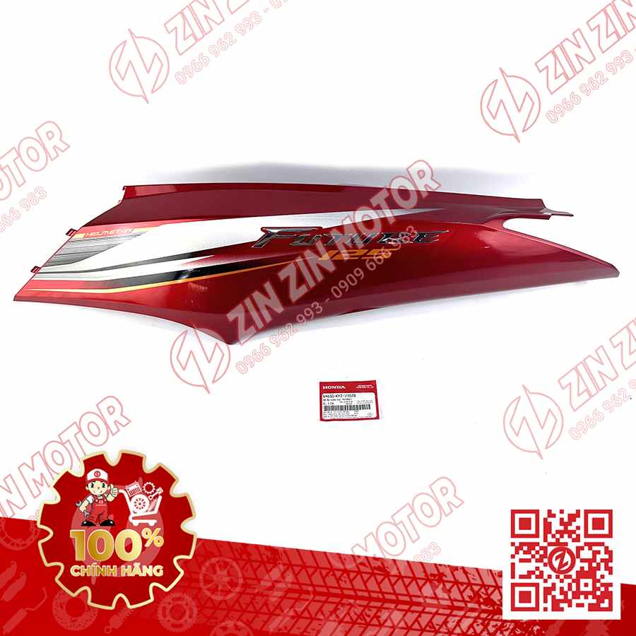 BỤNG SAU TRÁI, ỐP SƯỜN FUTURE 125 MẬP, FUTURE BXC 2014 2015 ĐỎ GHI ĐẬM 64650-KYZ-V90ZB