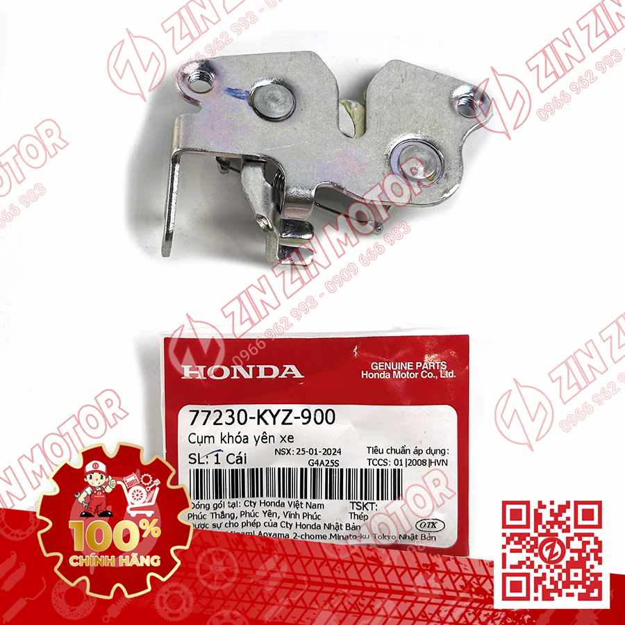CỤM KHÓA YÊN SAU XE FUTURE 125 MẬP, FUTURE FI 125, FUTURE BXC 125 2014 2015 2016 2017 CHÍNH HÃNG