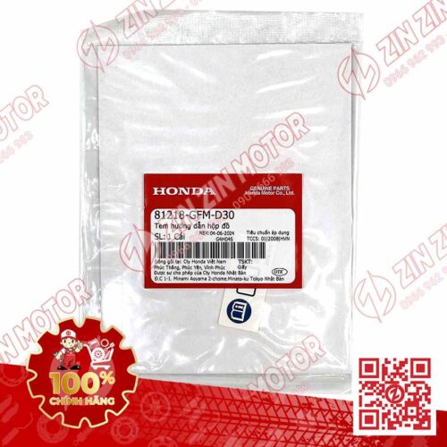 Alternative view of TEM THÔNG SỐ GIỚI HẠN HÀNG HÓA (10KG) FUTURE 125 FI, FUTURE LED 2018 2019 81218GFMD30