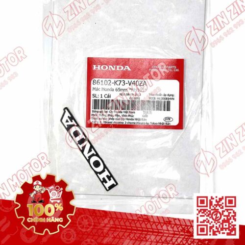 Alternative view of TEM CHỮ HONDA 65MM DÁN DÈ SAU FUTURE 125 FI, FUTURE LED 2018 2019 2020 2021 2022 2023 2024 86102K73V40ZA