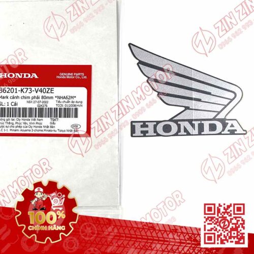TEM CÁNH CHIM HONDA XE FUTURE 125 FI, FUTURE LED BẠC ĐEN 2018 BÊN PHẢI 86201K73V40ZE