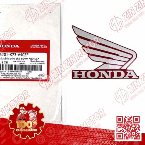 TEM CÁNH CHIM HONDA XE FUTURE 125 FI, FUTURE LED ĐỎ ĐEN 2018 BÊN PHẢI 86201K73V40ZF