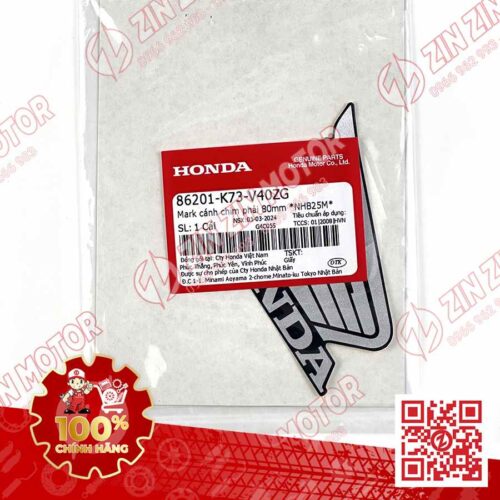 Alternative view of TEM CÁNH CHIM HONDA XE FUTURE 125 FI, FUTURE LED ĐEN ĐỎ 2018 BÊN PHẢI 86201K73V40ZG