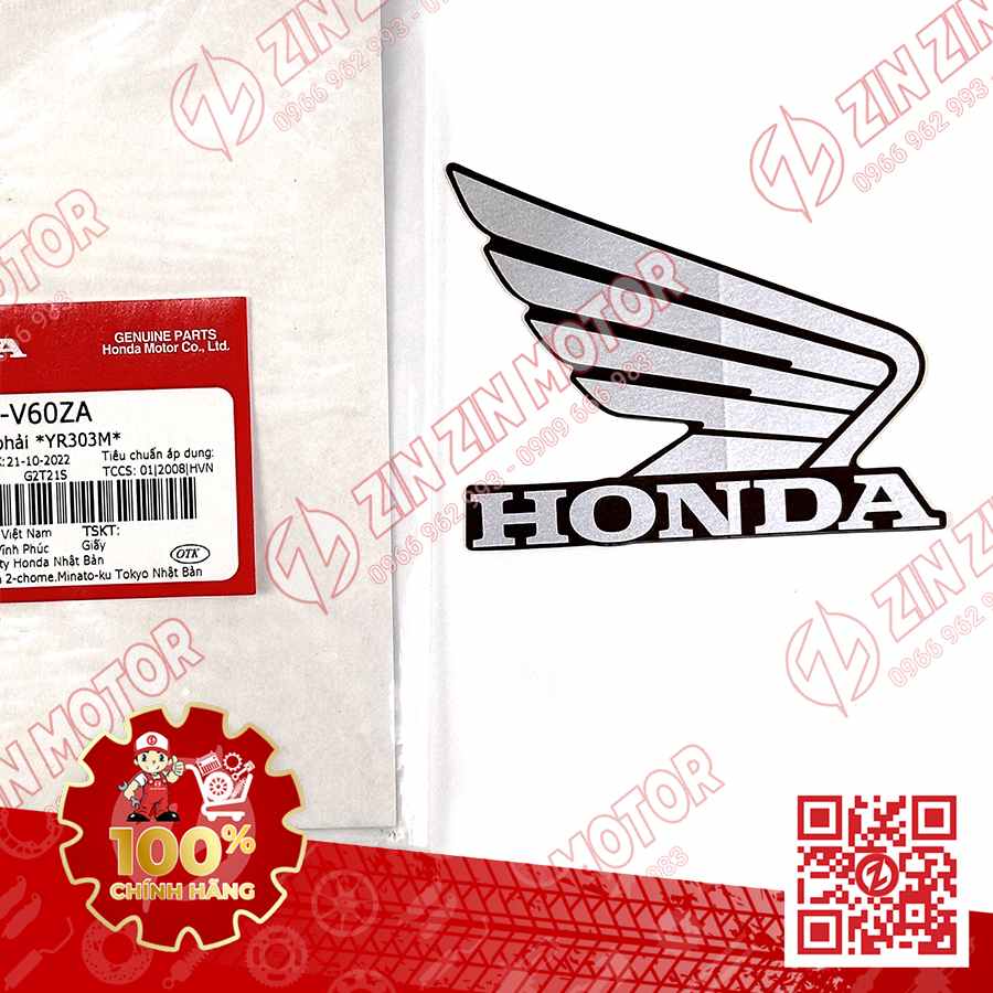 TEM CÁNH CHIM HONDA XE FUTURE 125 FI, FUTURE LED NÂU VÀNG ĐỒNG 2019 BÊN PHẢI 86201K73V60ZA