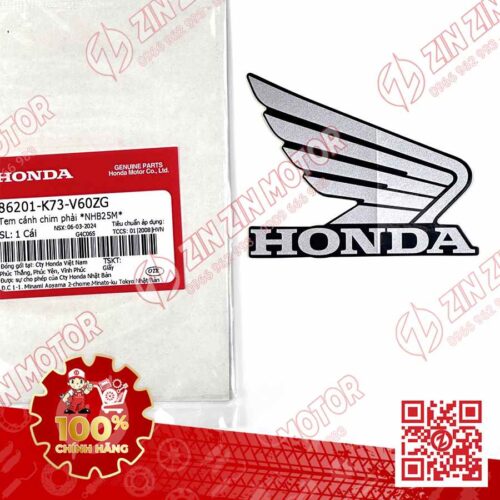 TEM CÁNH CHIM HONDA XE FUTURE 125 FI, FUTURE LED ĐEN ĐỎ 2019 BÊN PHẢI 86201K73V60ZG