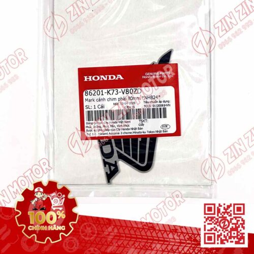 Alternative view of TEM CÁNH CHIM HONDA XE FUTURE 125 FI, FUTURE LED BẠC NÂU ĐEN 2020 2021 BÊN PHẢI 86201K73V80ZD