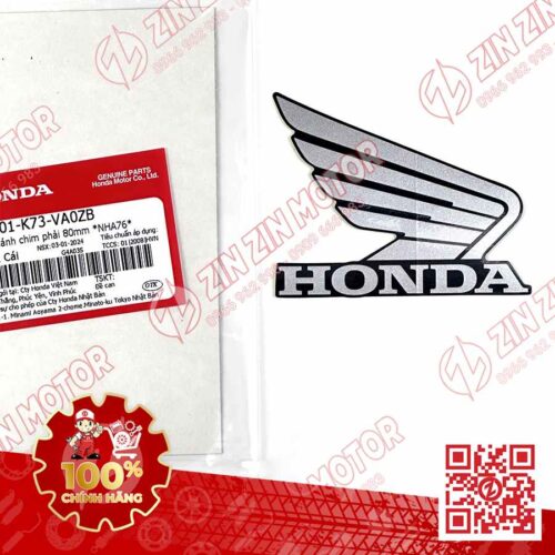 TEM CÁNH CHIM HONDA XE FUTURE 125 FI, FUTURE LED ĐEN NHÁM 2022 2023 2024 BÊN PHẢI 86201K73VA0ZB