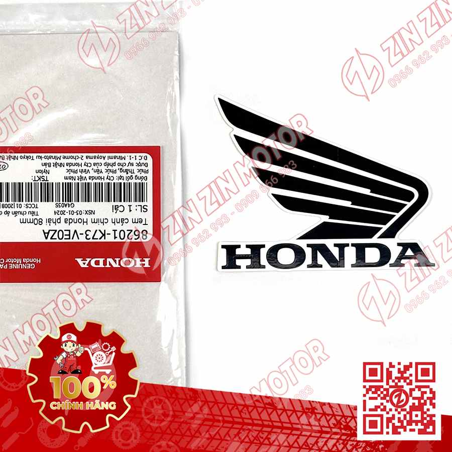 TEM CÁNH CHIM HONDA XE FUTURE 125 FI, FUTURE LED TRẮNG 2024 BÊN PHẢI 86201K73VE0ZA