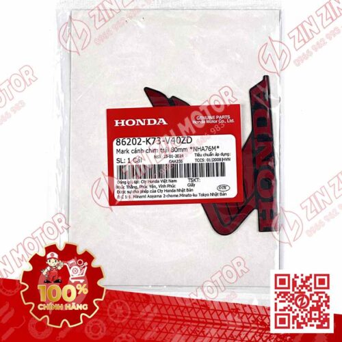 Alternative view of TEM CÁNH CHIM HONDA XE FUTURE 125 FI, FUTURE LED ĐEN NHÁM 2018 BÊN TRÁI 86202K73V40ZD