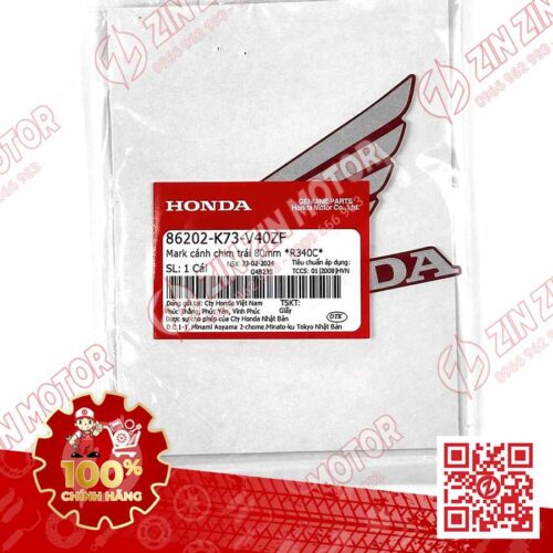 Alternative view of TEM CÁNH CHIM HONDA XE FUTURE 125 FI, FUTURE LED ĐỎ ĐEN 2018 BÊN TRÁI 86202K73V40ZF