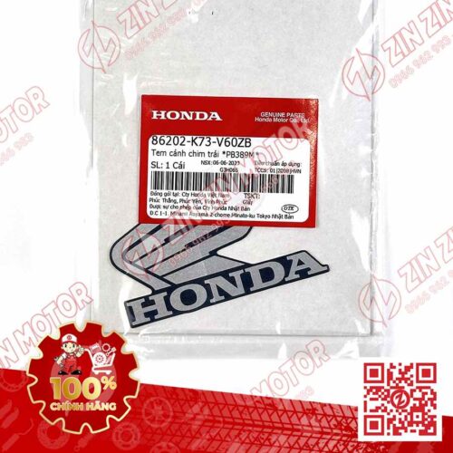 Alternative view of TEM CÁNH CHIM HONDA XE FUTURE 125 FI, FUTURE LED XANH BẠC ĐEN 2019 BÊN TRÁI 86202K73V60ZB
