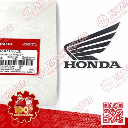 TEM CÁNH CHIM HONDA XE FUTURE 125 FI, FUTURE LED TRẮNG BẠC ĐEN 2019 BÊN TRÁI 86202K73V60ZE