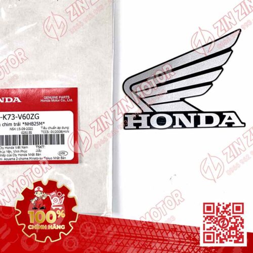 TEM CÁNH CHIM HONDA XE FUTURE 125 FI, FUTURE LED ĐEN ĐỎ 2019 BÊN TRÁI 86202K73V60ZG