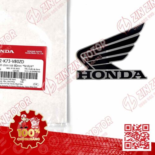 TEM CÁNH CHIM HONDA XE FUTURE 125 FI, FUTURE LED BẠC NÂU ĐEN 2020 2021 BÊN TRÁI 86202K73V80ZD