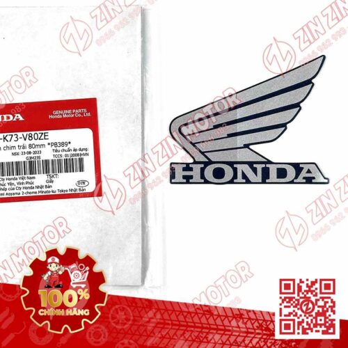 TEM CÁNH CHIM HONDA XE FUTURE 125 FI, FUTURE LED XANH NÂU ĐEN 2020 2021 BÊN TRÁI 86202K73V80ZE