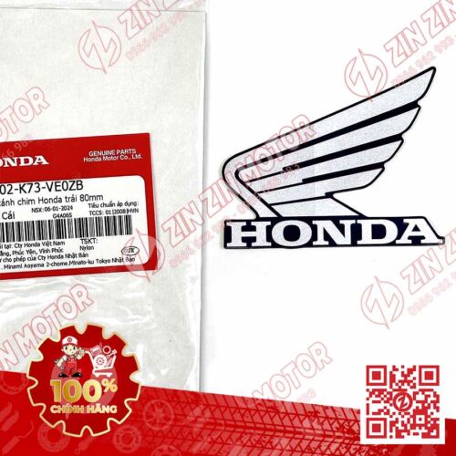 TEM CÁNH CHIM HONDA XE FUTURE 125 FI, FUTURE LED XANH 2024 BÊN TRÁI 86202K73VE0ZB