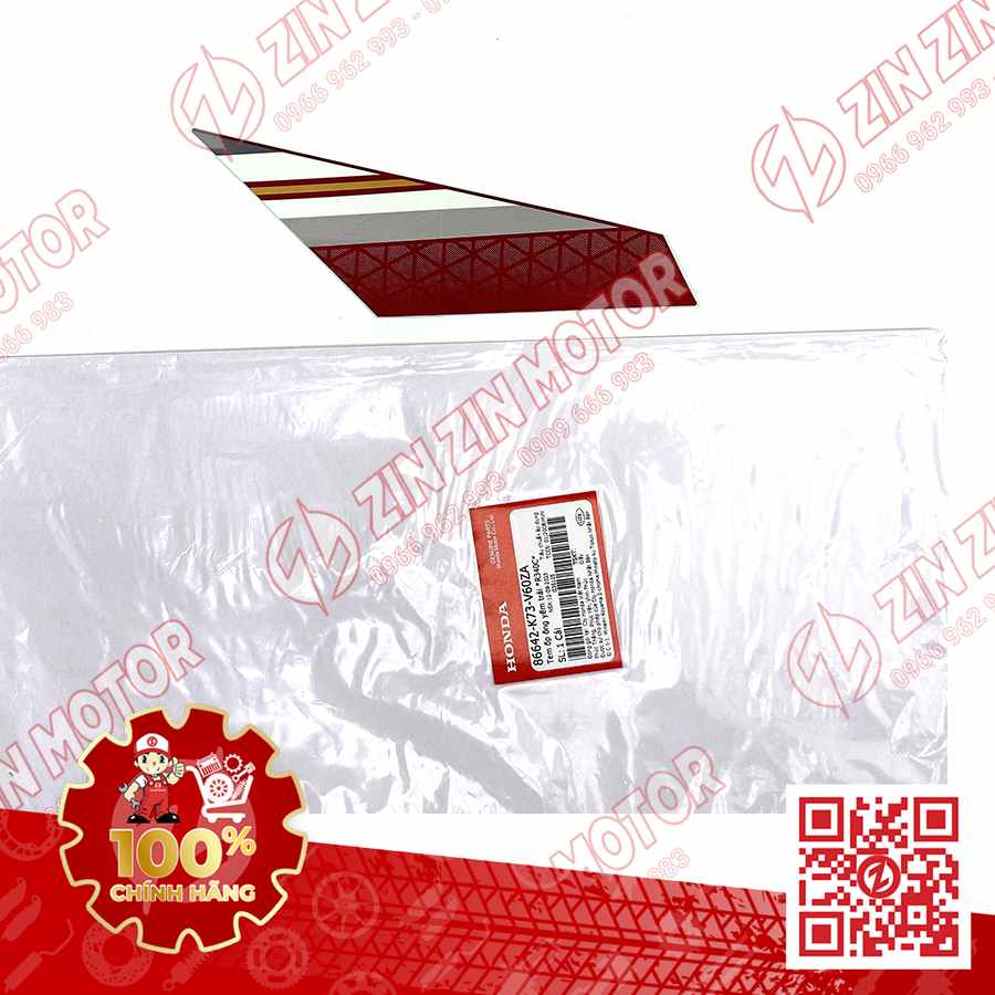 TEM CÁNH YẾM FUTURE 125 FI, FUTURE LED 2019 ĐỎ ĐEN BẢN VÀNH NAN HOA BÊN TRÁI 86642K73V60ZA