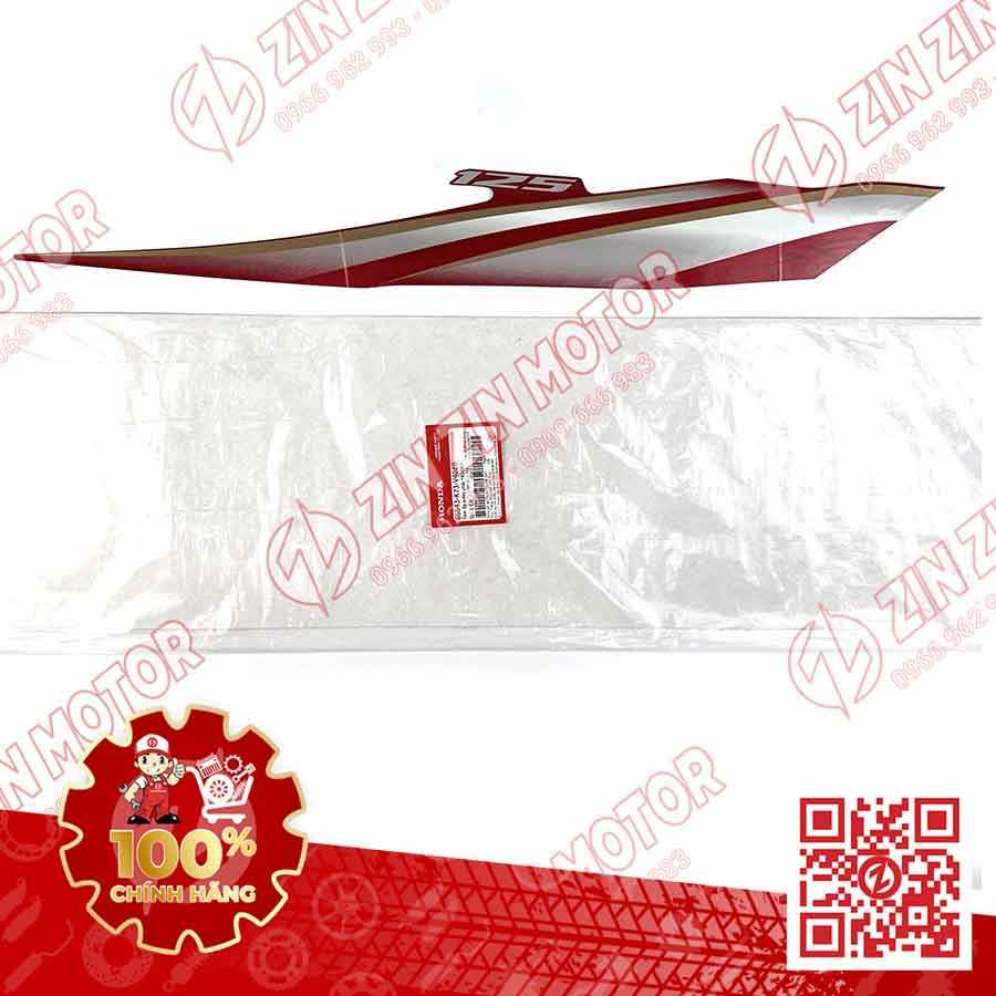 TEM ỐP SƯỜN XE FUTURE 125 FI, FUTURE LED 2018 ĐỎ ĐEN PHIÊN BẢN VÀNH NAN HOA BÊN PHẢI 86643K73V40ZB