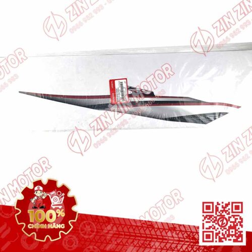 Alternative view of TEM ỐP SƯỜN XE FUTURE 125 FI, FUTURE LED 2018 ĐEN ĐỎ PHIÊN BẢN VÀNH NAN HOA BÊN PHẢI 86643K73V40ZC