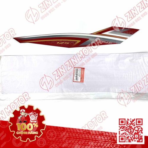 TEM ỐP SƯỜN XE FUTURE 125 FI, FUTURE LED 2019 ĐỎ ĐEN PHIÊN BẢN VÀNH NAN HOA BÊN PHẢI 86643K73V60ZA