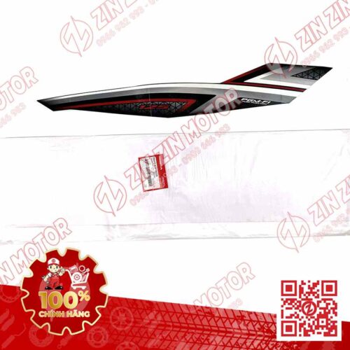 TEM ỐP SƯỜN XE FUTURE 125 FI, FUTURE LED 2019 ĐEN ĐỎ PHIÊN BẢN VÀNH NAN HOA BÊN PHẢI 86643K73V60ZB