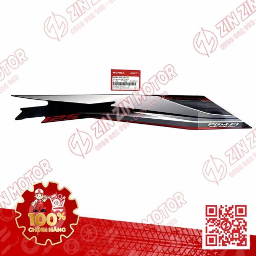 TEM BỤNG SAU, TEM ỐP SƯỜN FUTURE 125 MẬP, FUTURE FI 125 2014 2015 PHẢI ĐEN ĐỎ CHÍNH HÃNG