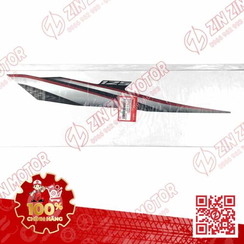 Alternative view of TEM ỐP SƯỜN XE FUTURE 125 FI, FUTURE LED 2018 ĐEN ĐỎ PHIÊN BẢN VÀNH NAN HOA BÊN TRÁI 86644K73V40ZC