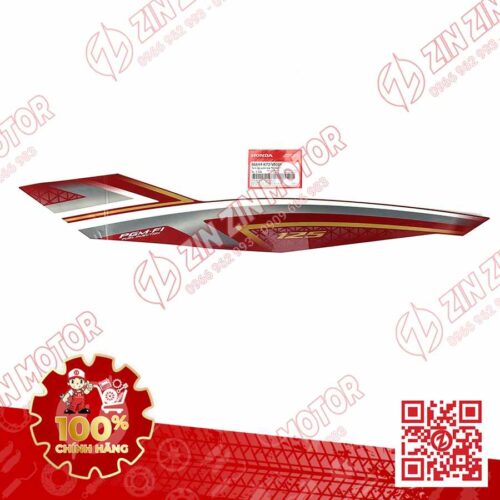TEM ỐP SƯỜN XE FUTURE 125 FI, FUTURE LED 2019 ĐỎ ĐEN PHIÊN BẢN VÀNH NAN HOA BÊN TRÁI 86644K73V60ZA
