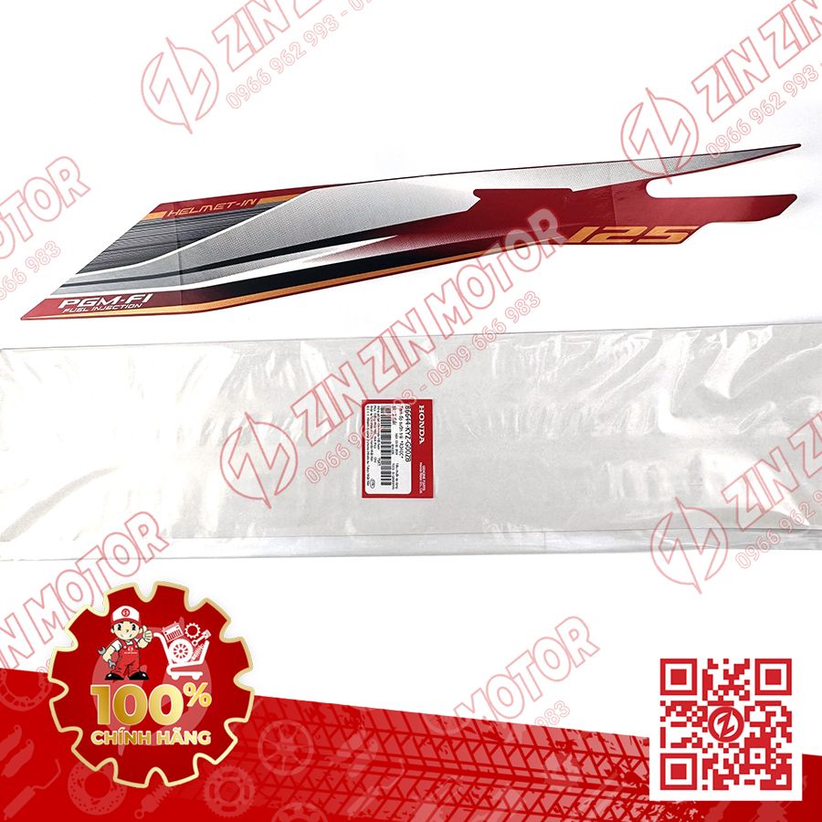 TEM BỤNG SAU, TEM ỐP SƯỜN FUTURE 125 MẬP, FUTURE FI 125 2014 2015 TRÁI ĐỎ ĐẬM CHÍNH HÃNG