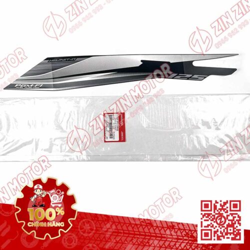 TEM BỤNG SAU, TEM ỐP SƯỜN FUTURE 125 MẬP, FUTURE FI 125 2014 2015 TRÁI ĐEN NHÁM CHÍNH HÃNG