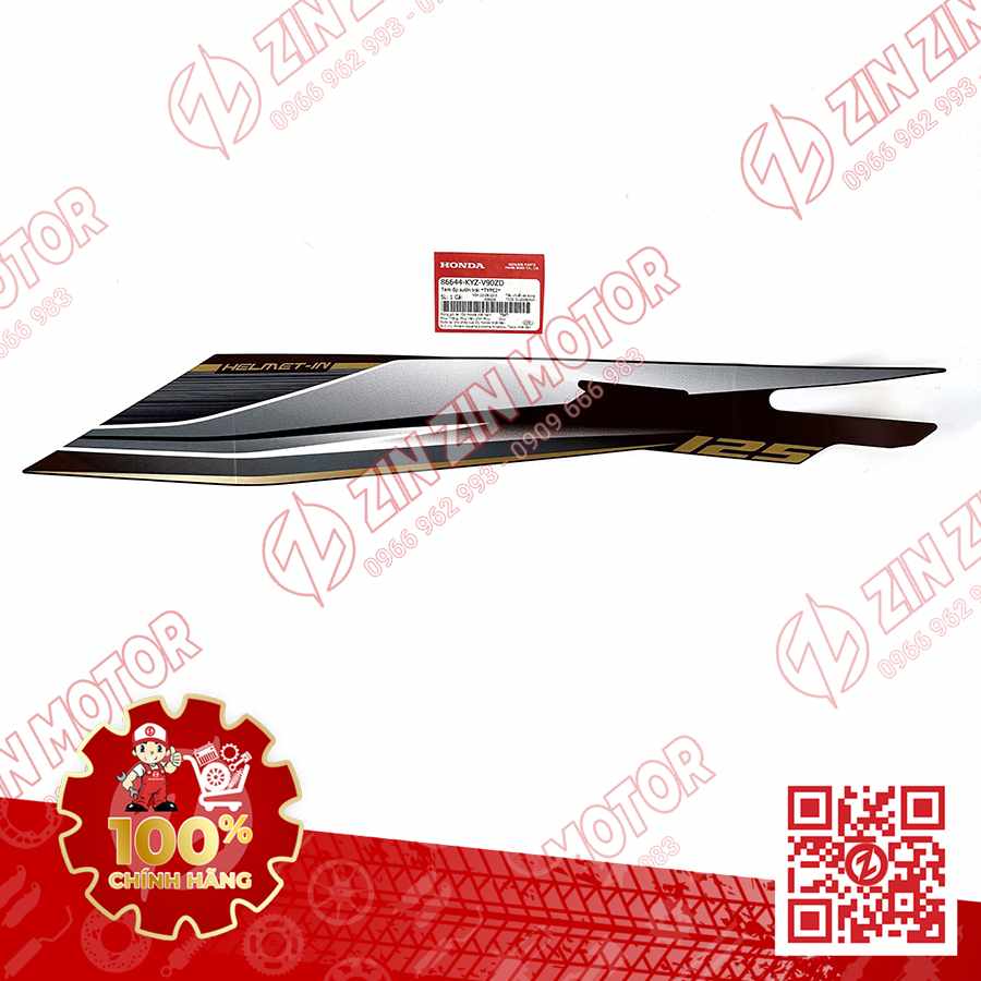 TEM BỤNG SAU, TEM ỐP SƯỜN FUTURE 125 MẬP, FUTURE BXC 125 2014 2015 TRÁI NÂU VÀNG CHÍNH HÃNG