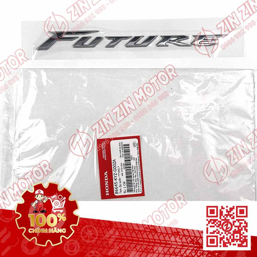 TEM CHỮ NỔI FUTURE 125 MẬP, FUTURE FI 125, FUTURE BXC 125 2014 2015 2016 2017 TRÁI PHẢI CHÍNH HÃNG