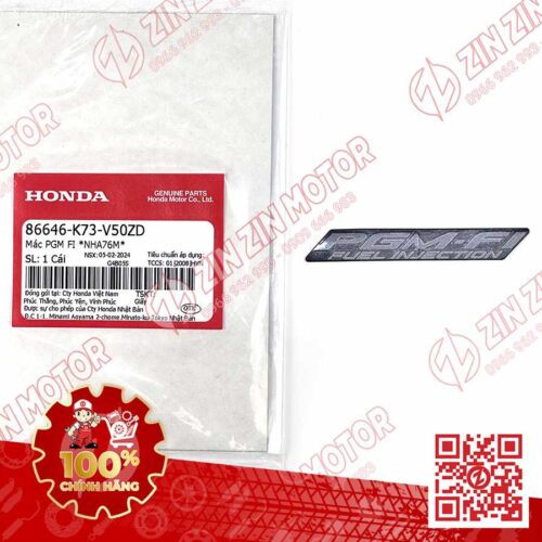 TEM CHỮ PGM-FI DÁN XE FUTURE 125 FI, FUTURE LED TYPE1 86646K73V50ZD