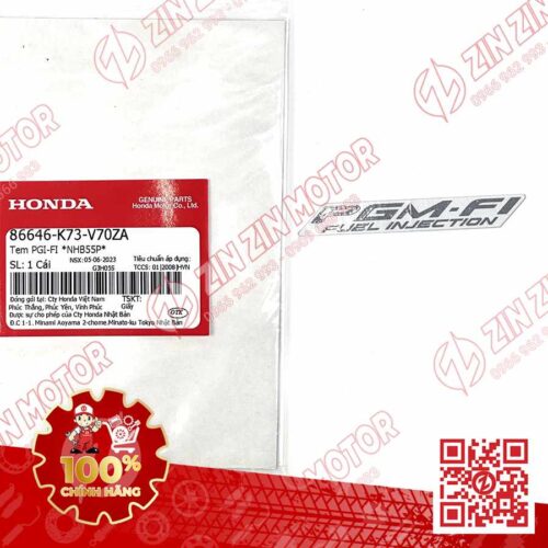 TEM CHỮ PGM-FI DÁN XE FUTURE 125 FI, FUTURE LED TYPE5 86646K73V70ZA