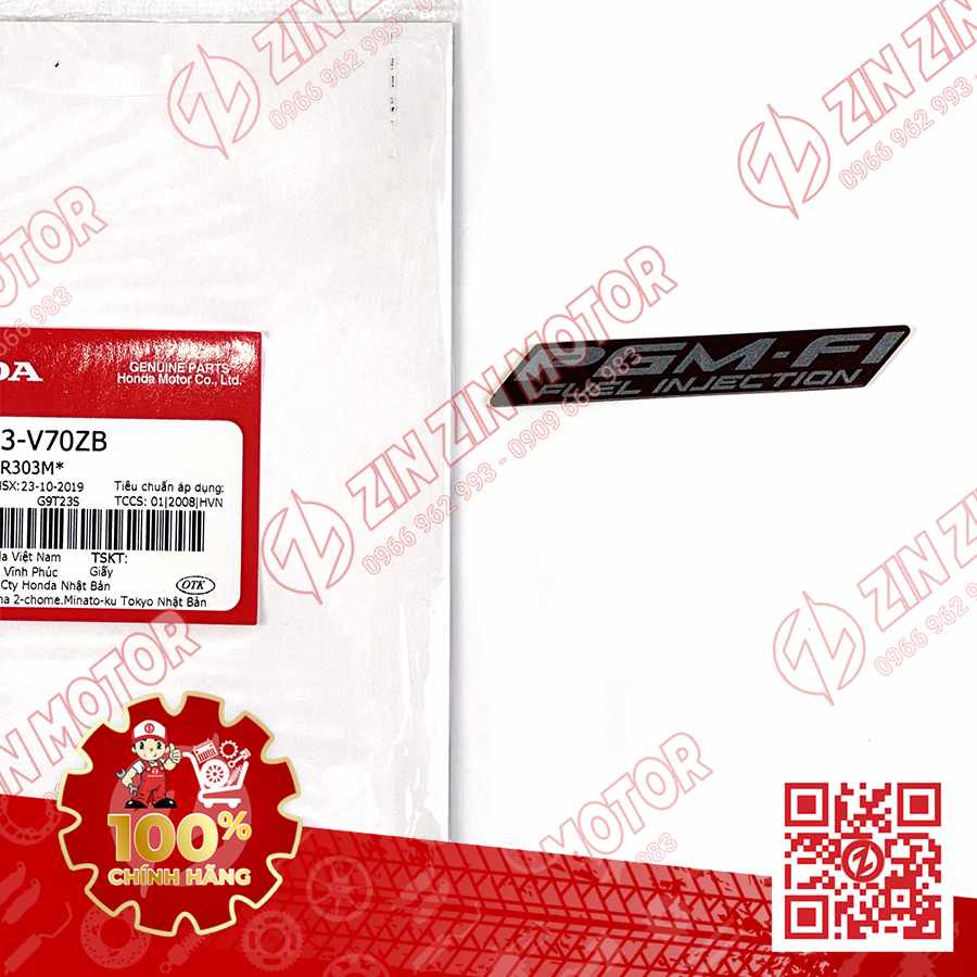 TEM CHỮ PGM-FI DÁN XE FUTURE 125 FI, FUTURE LED TYPE4 86646K73V70ZB