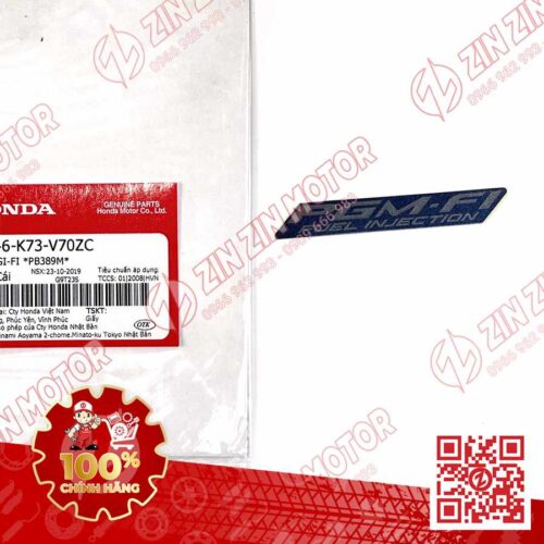 TEM CHỮ PGM-FI DÁN XE FUTURE 125 FI, FUTURE LED TYPE3 86646K73V70ZC