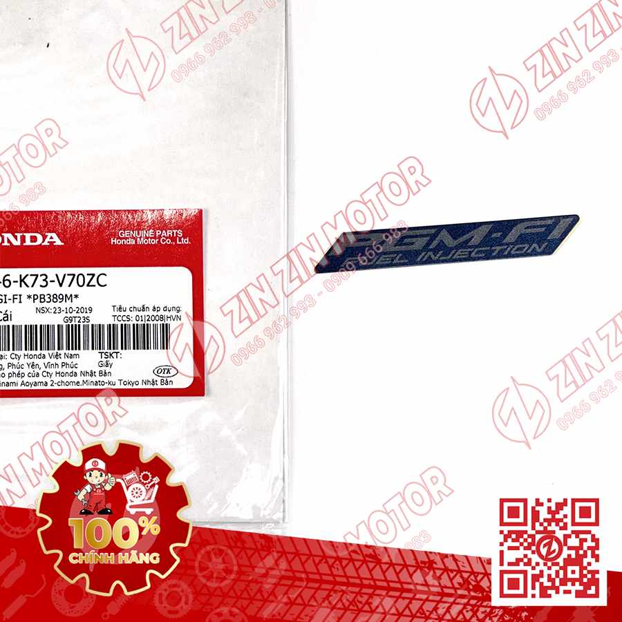 TEM CHỮ PGM-FI DÁN XE FUTURE 125 FI, FUTURE LED TYPE3 86646K73V70ZC