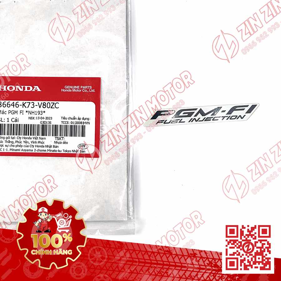 TEM CHỮ PGM-FI DÁN XE FUTURE 125 FI, FUTURE LED TYPE5 86646K73V80ZC