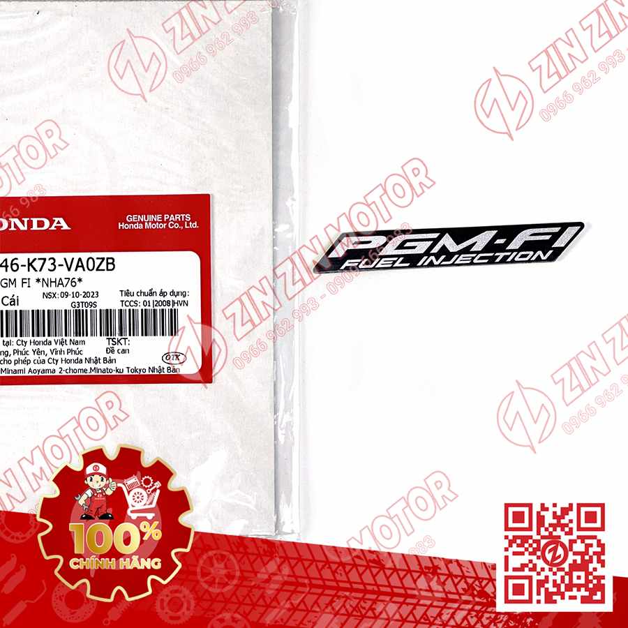 TEM CHỮ PGM-FI DÁN XE FUTURE 125 FI, FUTURE LED TYPE4 86646K73VA0ZB