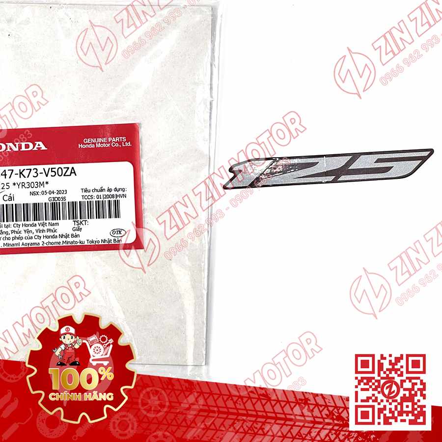 MÁC 125, TEM CHỮ 125 XE FUTURE 125 FI, FUTURE LED TYPE4 86647K73V50ZA