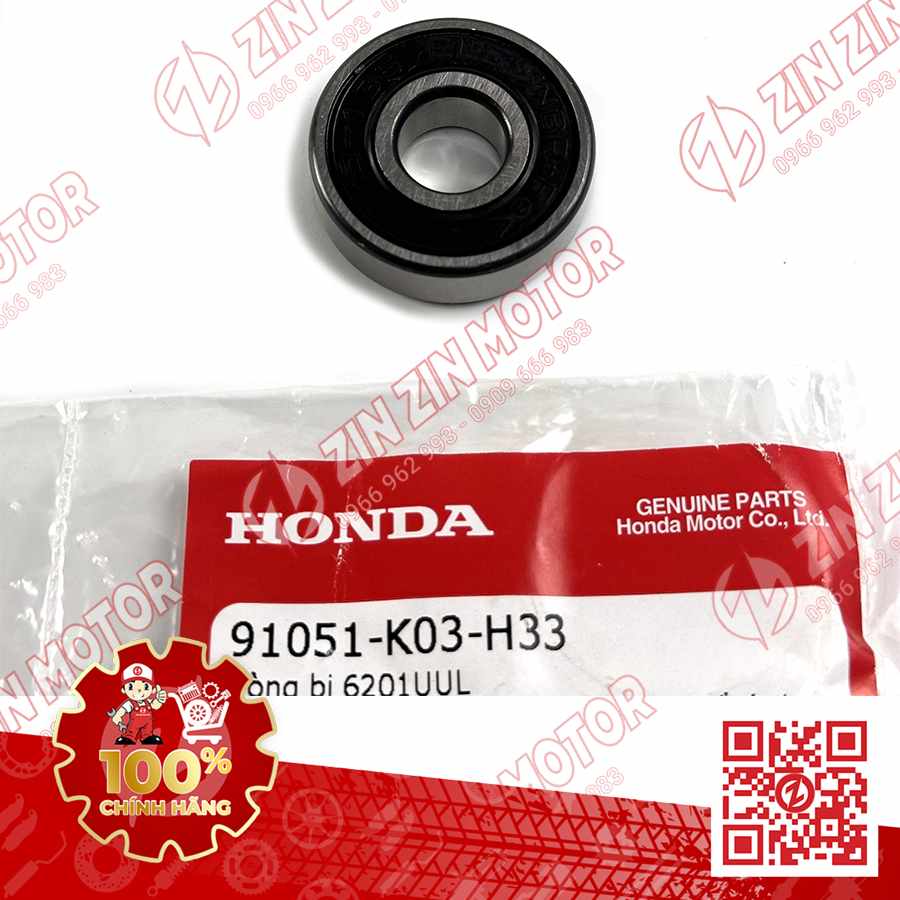 BẠC ĐẠN BÁNH TRƯỚC FUTURE 125 MẬP, FUTURE FI 125, FUTURE BXC 125 2014 2015 2016 2017 BÁNH MÂM , VÒNG BI, BẠC ĐẠN WAVE RSX 2019 2020 2021 2022 2023 91051K03H33 CHÍNH HÃNG