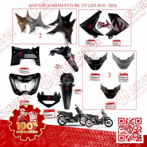 Dàn Áo Nhựa Nhám Future 125 Fi, Xe Future Led 2018 2019 2020 2021 2022 2023 2024 2025 2026 (Đen, Nâu, Xám) Chính Hãng - ZZM