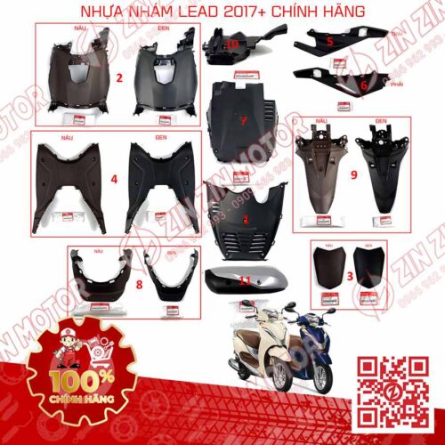 Dàn Áo Nhựa Nhám Xe Lead 2017 2018 2019 2020 2021 11 Món Chính Hãng Honda