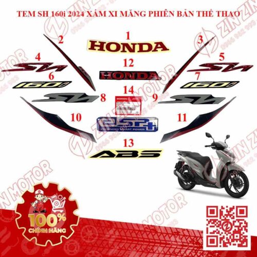 Alternative view of TEM XE SH 2024 SH 160i, SH 125i, TEM XE SH160i, TEM SH125i CHÍNH HÃNG