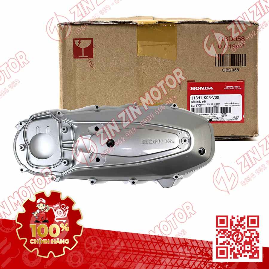 Nắp Lốc Nồi SH 2020 - 2024, SH 160i 2023 2024, SH 150i 2020 2021 2022, SH125i 2020 - 2024, SH 125/160 2026 Bạc 11341K0RV00 Chính Hãng
