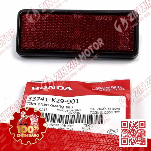 Tấm Phản Quang Sau SH 2020 - 2026, SH Mode, Lead 2017 - 2024, Vision 2015 - 2024 2026 33741K29901 Chính Hãng
