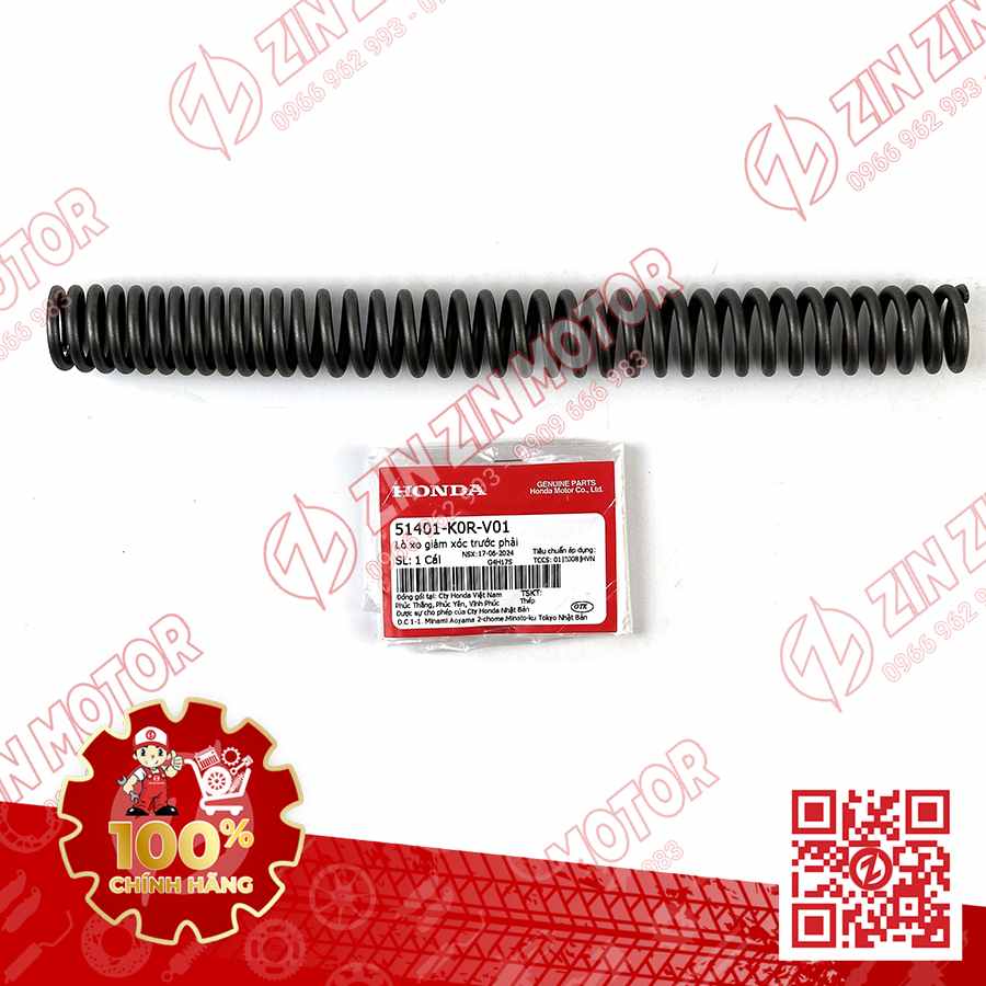 Lò Xo Phuộc Trước SH 2020 - 2026, SH 160i 2023 - 2024, SH 150i 2020 2021 2022, SH125i 2020 - 2026 51401K0RV01 Chính Hãng
