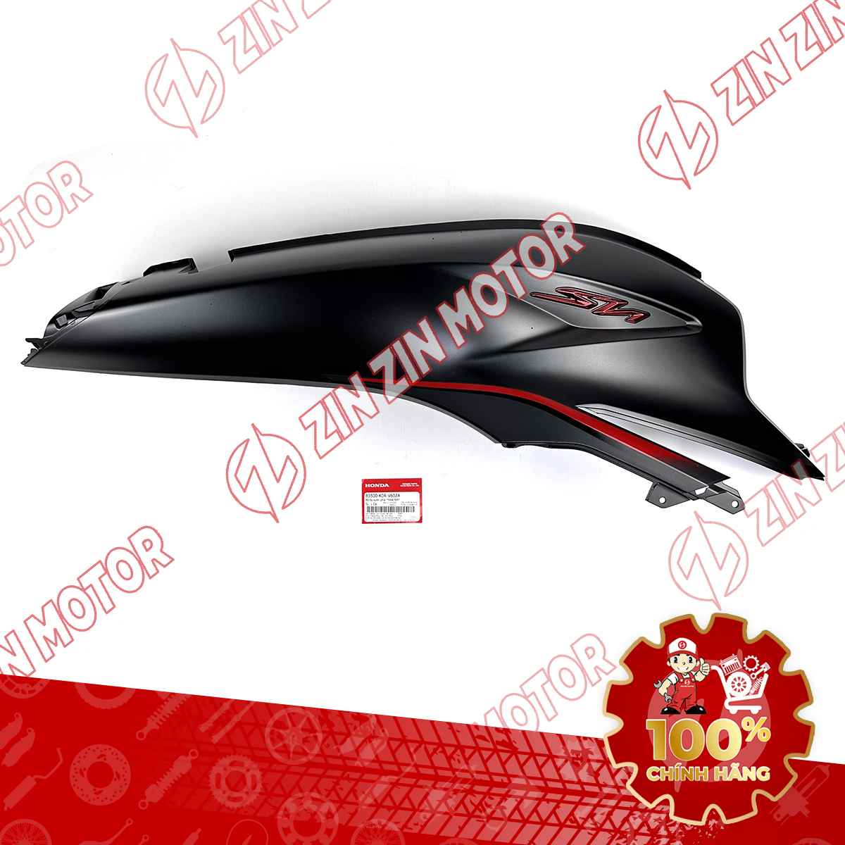 Bụng Sau Phải, Ốp Sườn SH 125i 2024 Đen Nhám (Có Tem) 83500K0RV60ZA Chính Hãng